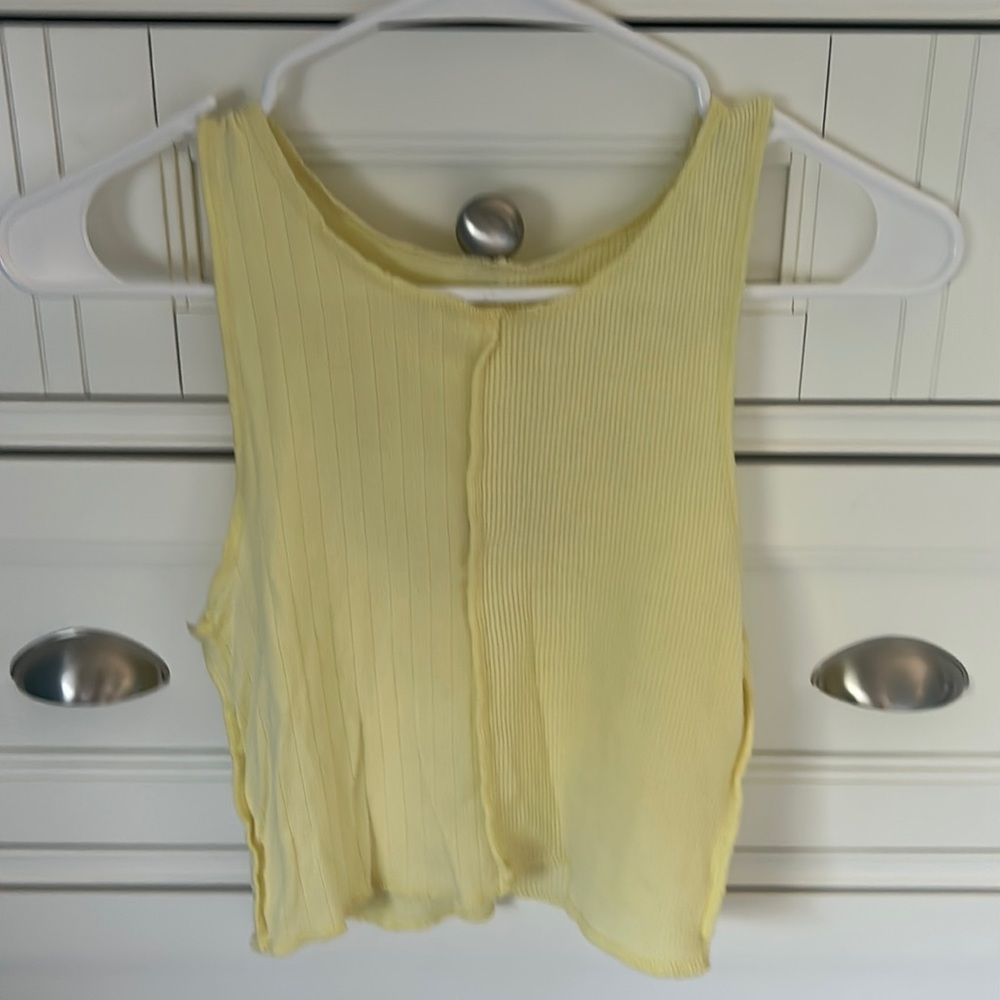 American Eagle Yellow Crop Top